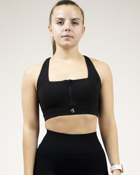 Zip Up Sport Bra